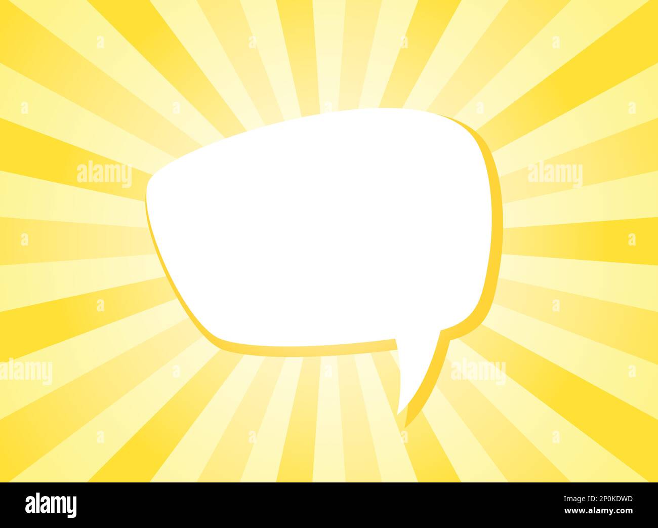 Shining hint. Quick tips, helpful tricks banner. Chat speech bubble on sunlight yellow background. Help, idea or advice concept. Tint, quote, citation Stock Vector