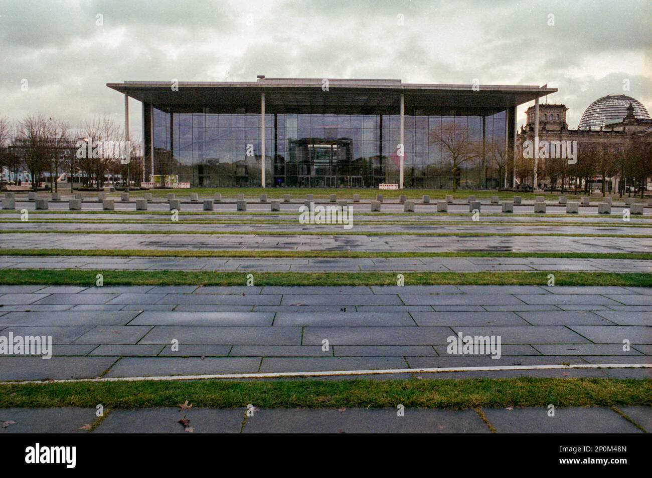 Berlin, Germany. View on Bundestag Office Buildings Entrancve. Stock Photo