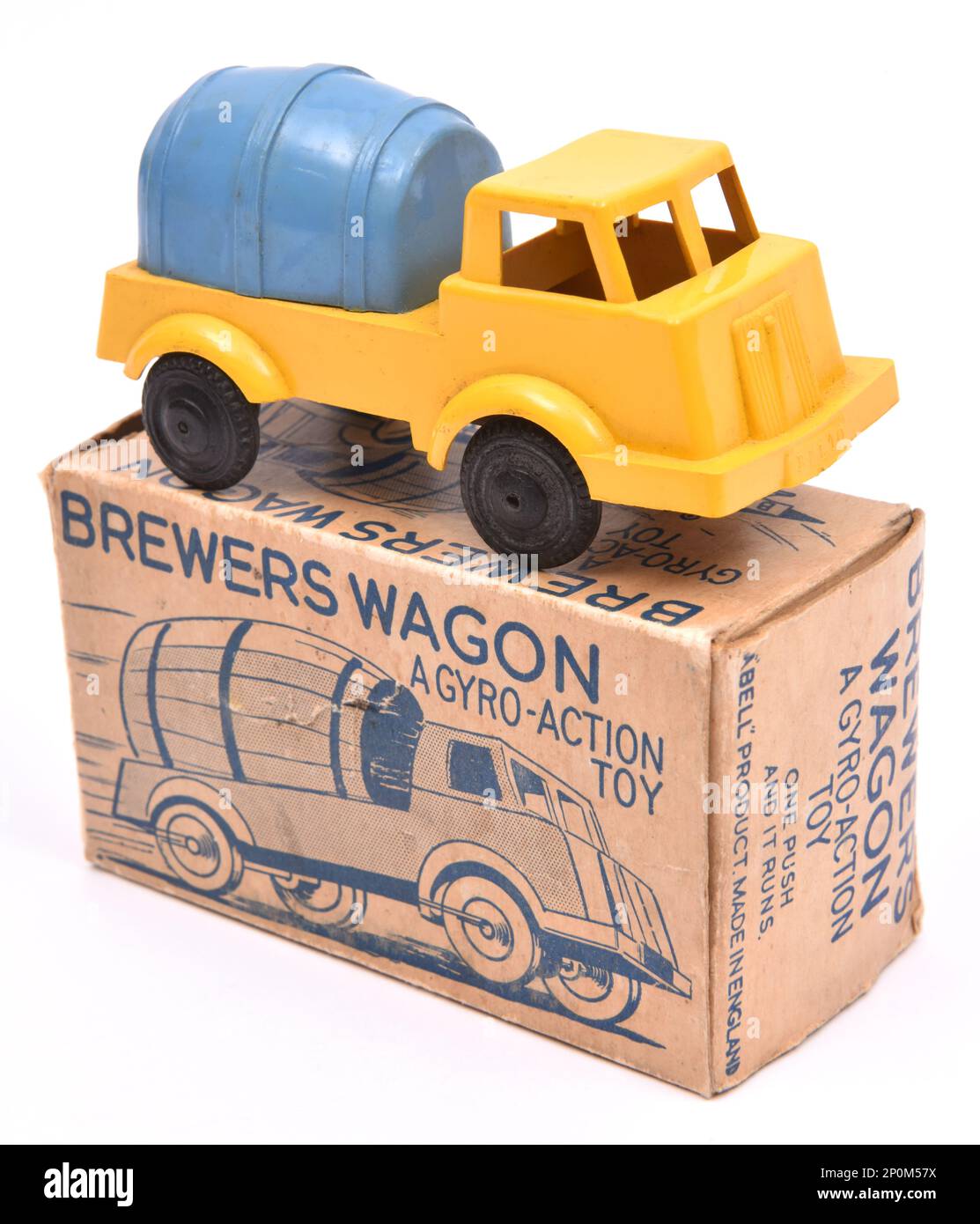 BELL PRODUCT GYRO - ACTION BREWERS WAGON 1950s BOXED Stock Photo