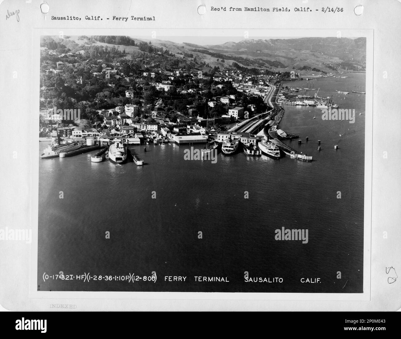 California Sausalito, Aerial Photograph Stock Photo Alamy