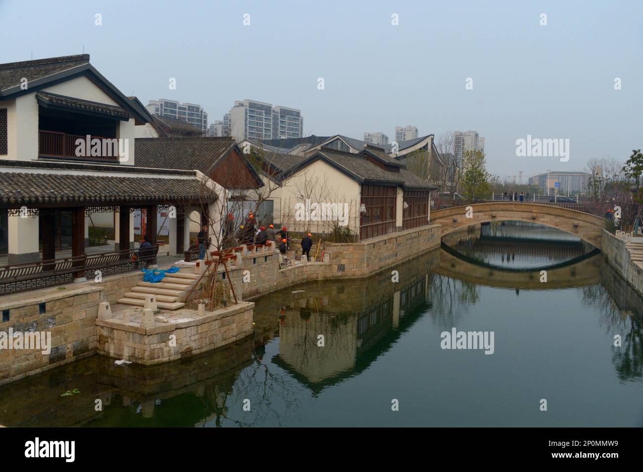 The Shanghai Panlong Tiandi is under construction in Hongqiao of ...