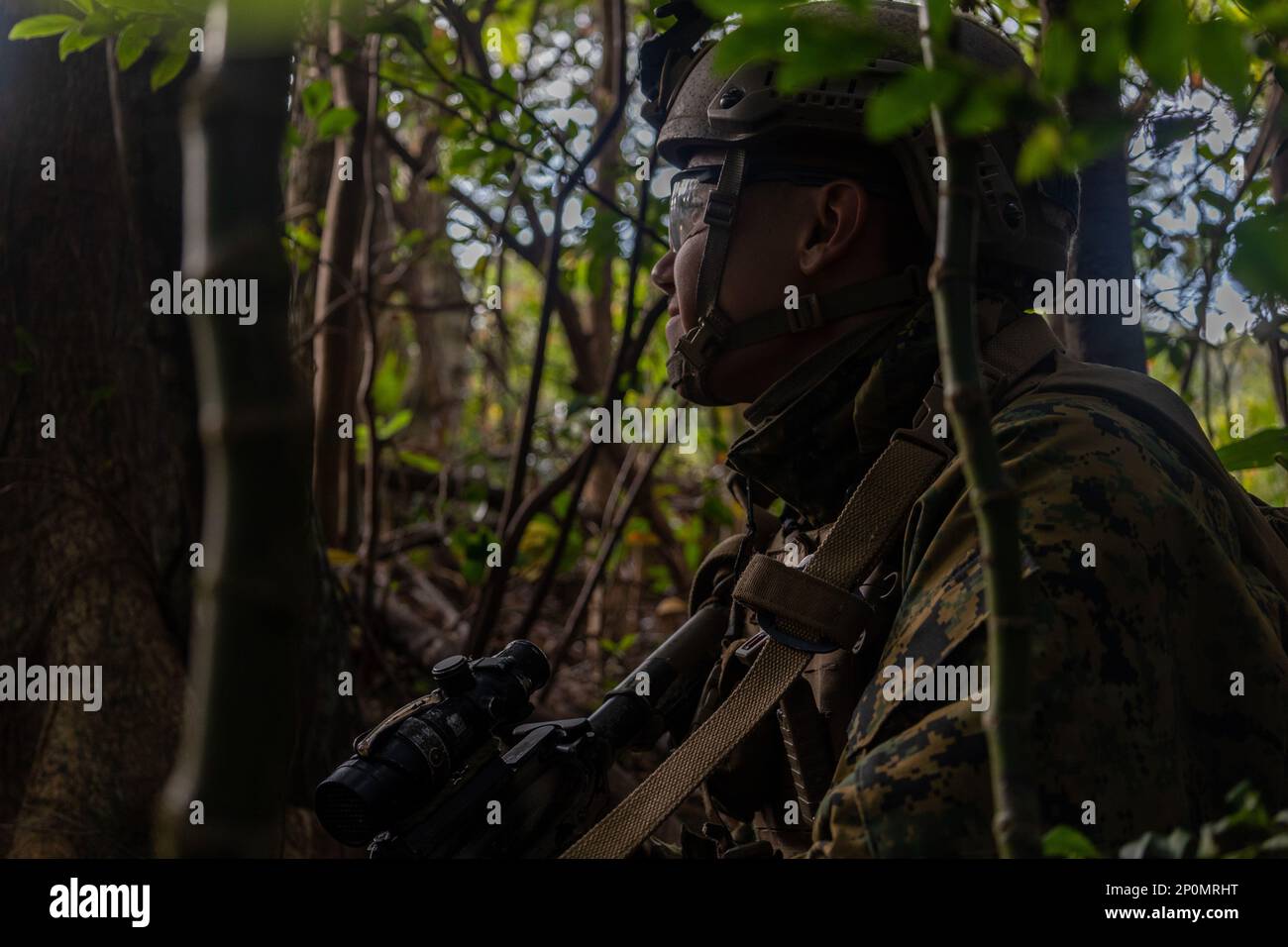 U.S. Marine Corps Lance Cpl. Kyle Vanderlaan, an infantry Marine with ...