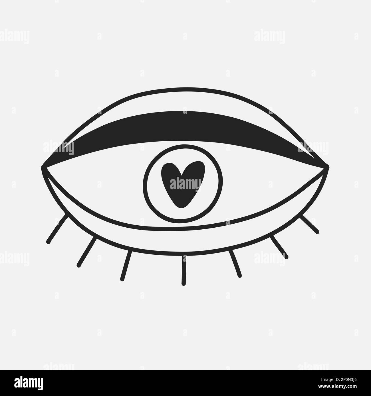 Eye doodle logo design element Stock Vector Image & Art - Alamy