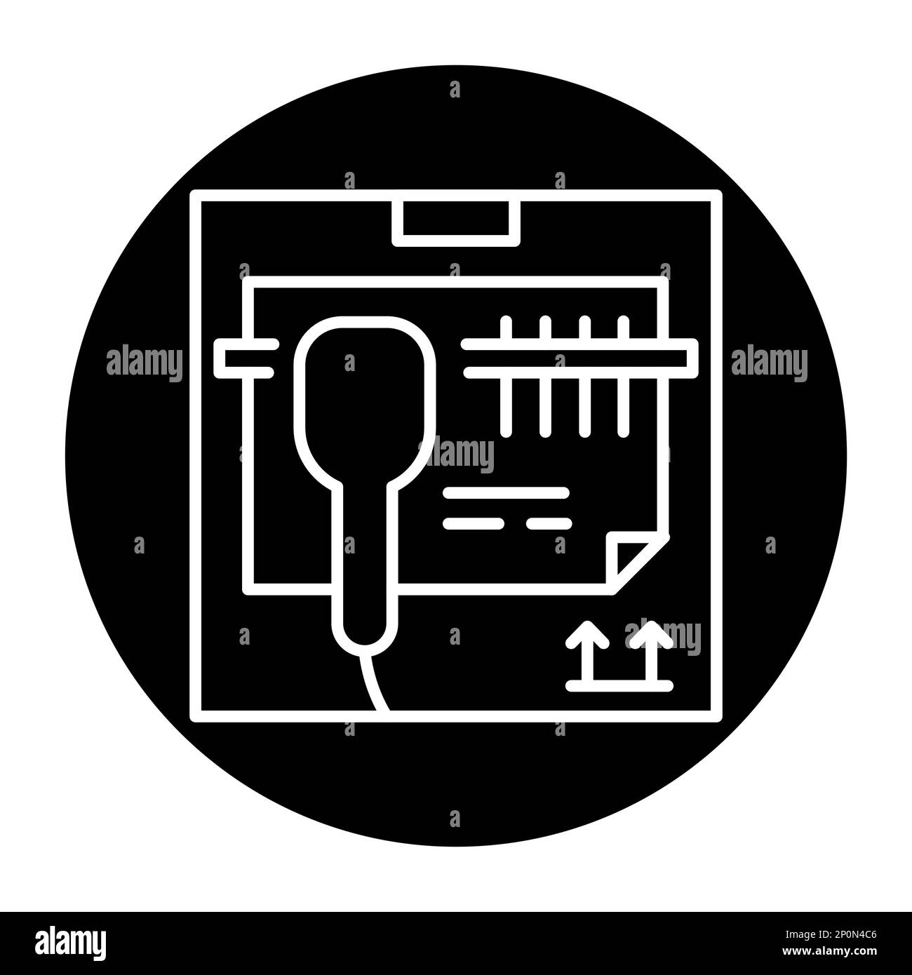 Barcode reading olor line icon. Pictogram for web page. Stock Vector