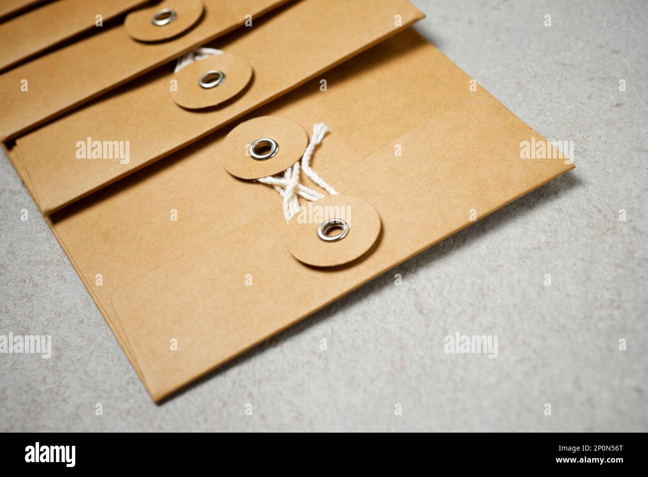 Cardboard envelopes for storing small important things Stock Photo Alamy