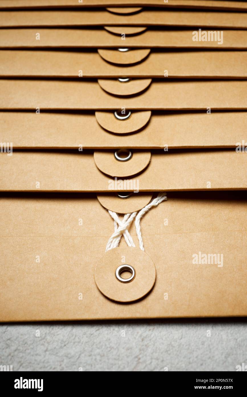 Cardboard envelopes for storing small important things Stock Photo Alamy