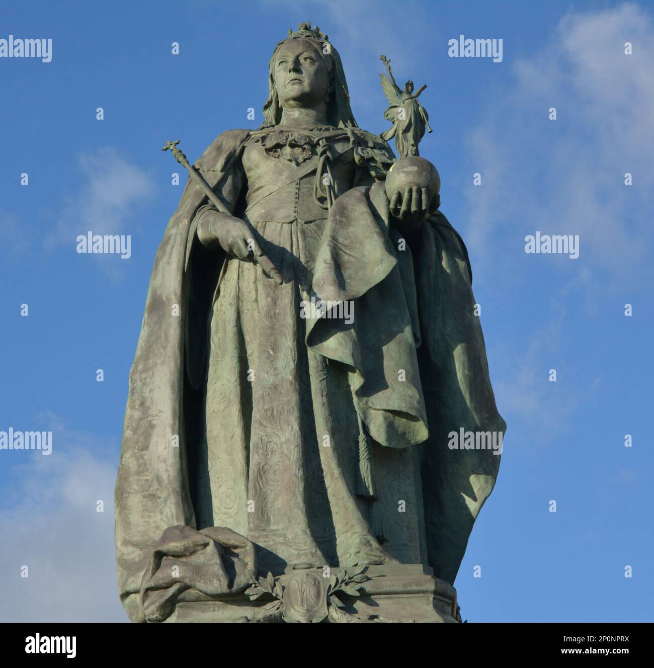 Statue of Queen Victoria, Brighton and Hove, UK. February 27th 2023