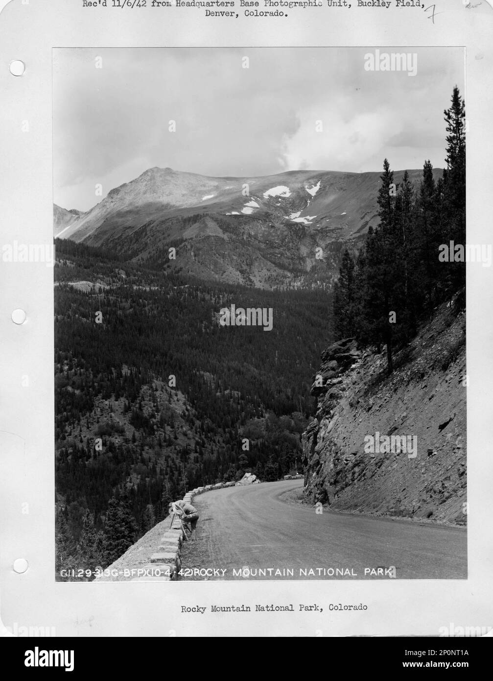 Colorado - Rocky Mountain National Park, Aerial Photograph Stock Photo
