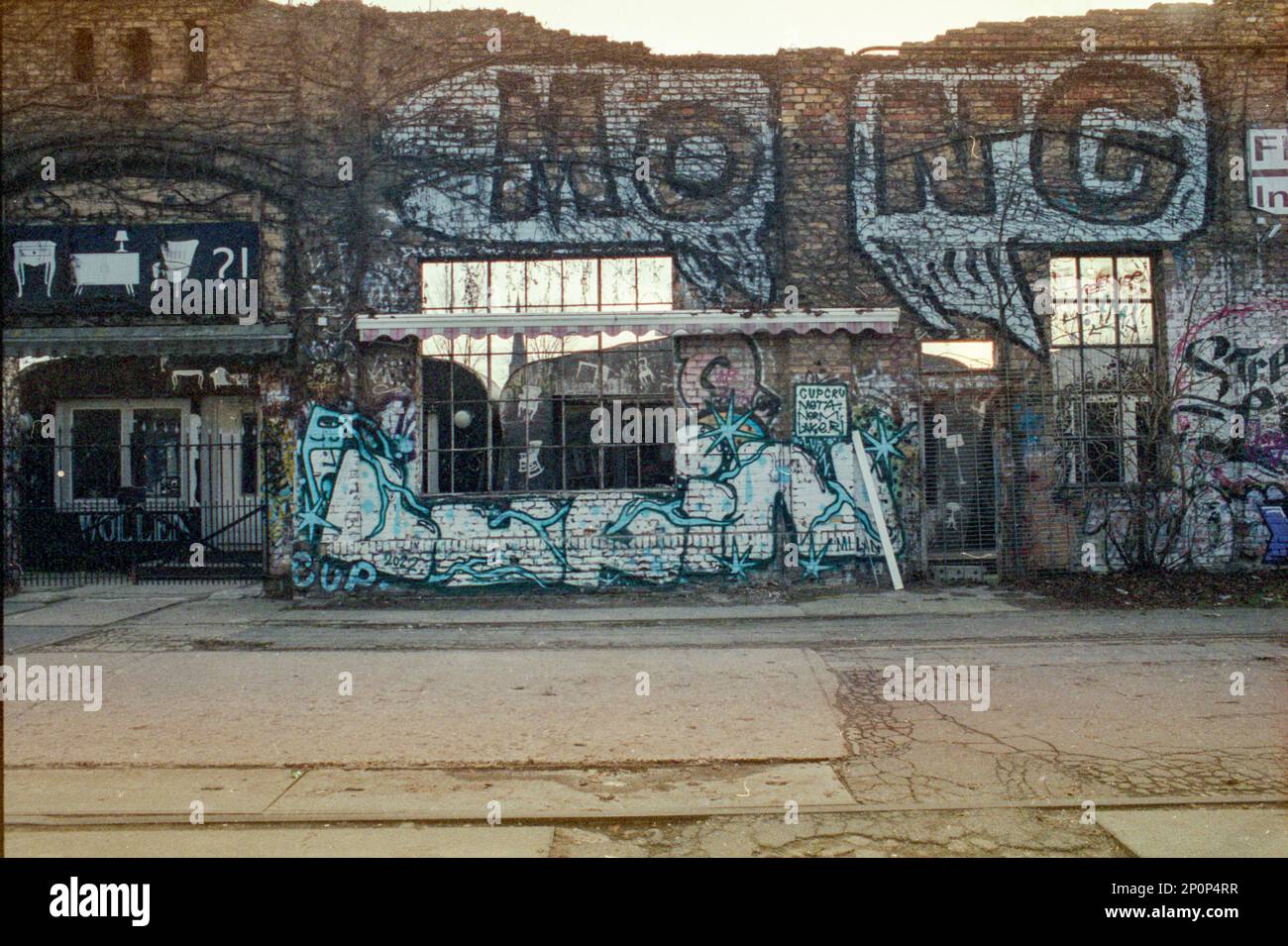 Berlin, Germany. Former Reichsbahn Factory and Maintenance Place in Friedrichshain, still is an alternative place for leisure, experimentation and very old structures. datin back to DDR Times and long before. It attracks a huge number of visitors, tourists, creatives and other enthousiasts. A Traveldestination. Stock Photo