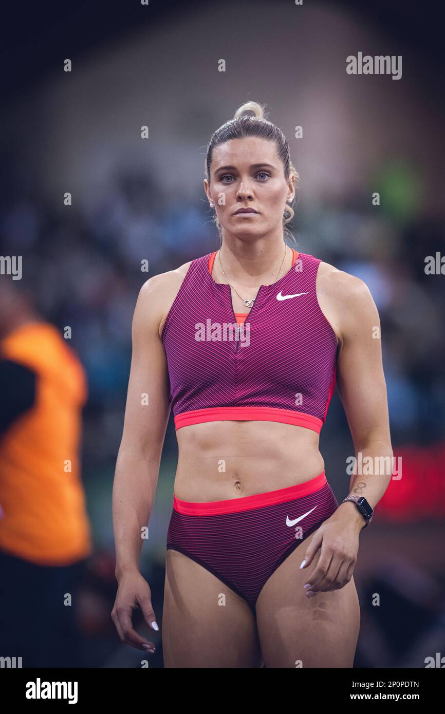 Alysha Newman participating in the Madrid Indoor Tour of Madrid 2023