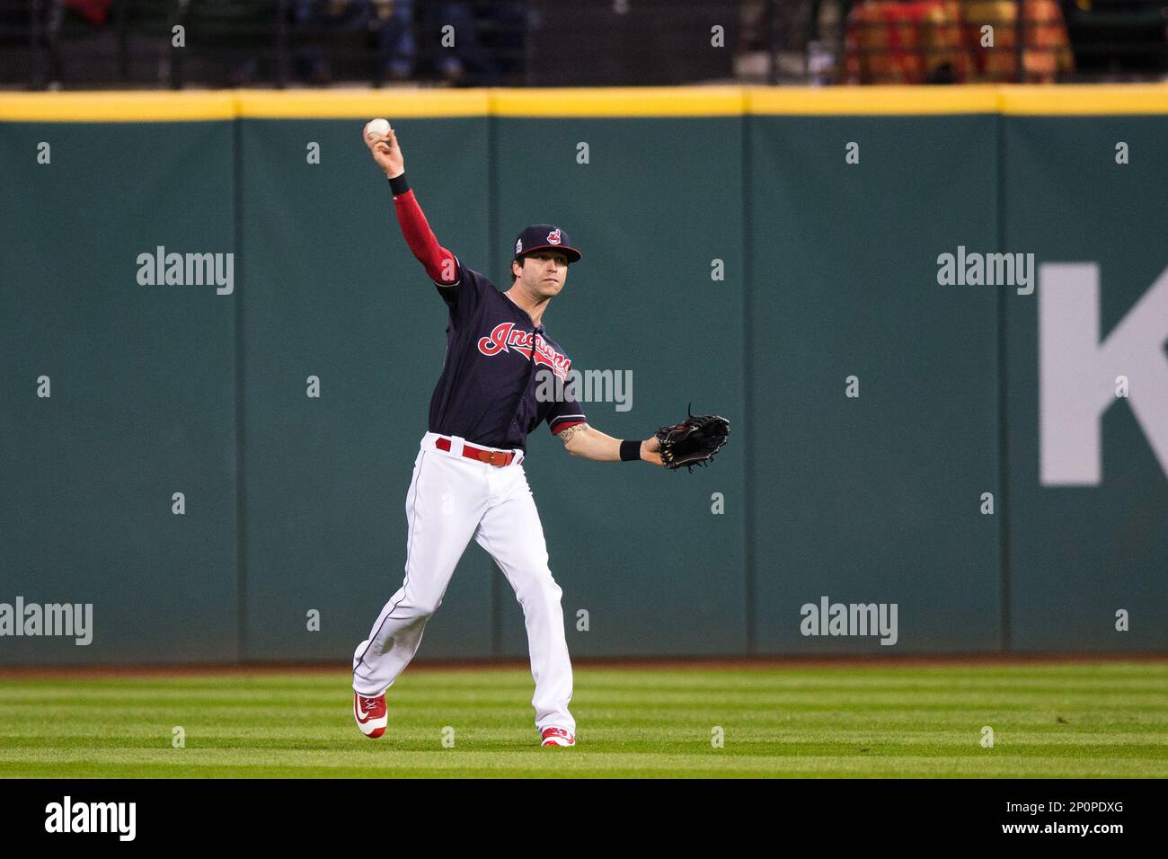 26 October 2016: Cleveland Indians Outfield Tyler Naquin (30