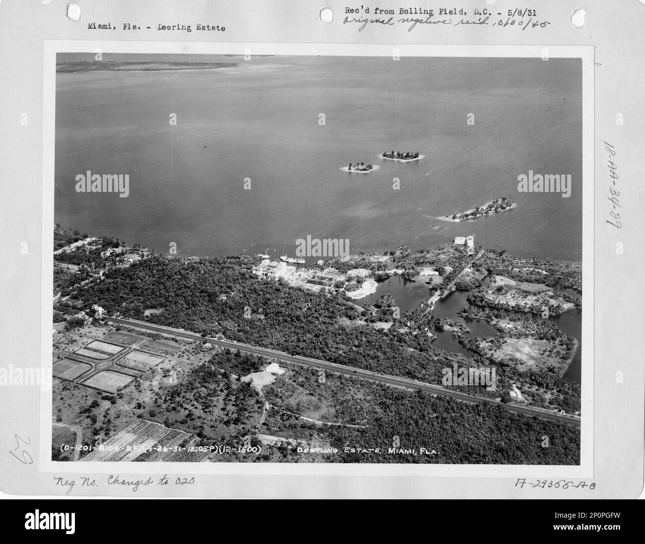 Florida - Miami, Aerial Photograph Stock Photo - Alamy