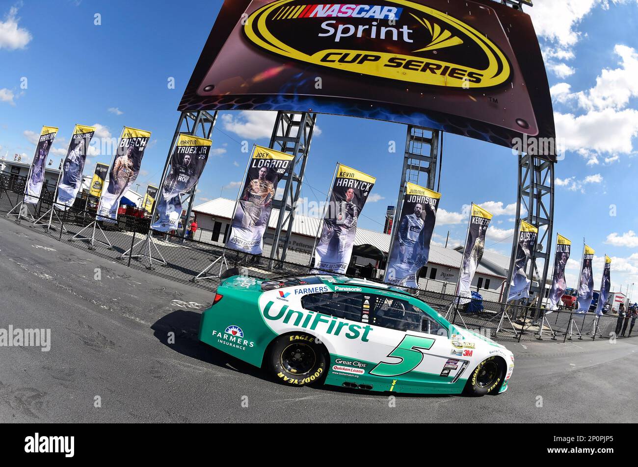 Kasey Kahne (5) during practice for the NASCAR Sprint Cup Series Hellman's  500 race at Talladega Superspeedway, Friday, Oct. 21, 2016, in Talladega,  Ala. (Nigel Kinrade/NKP via AP) MANDATORY CREDIT Stock Photo - Alamy