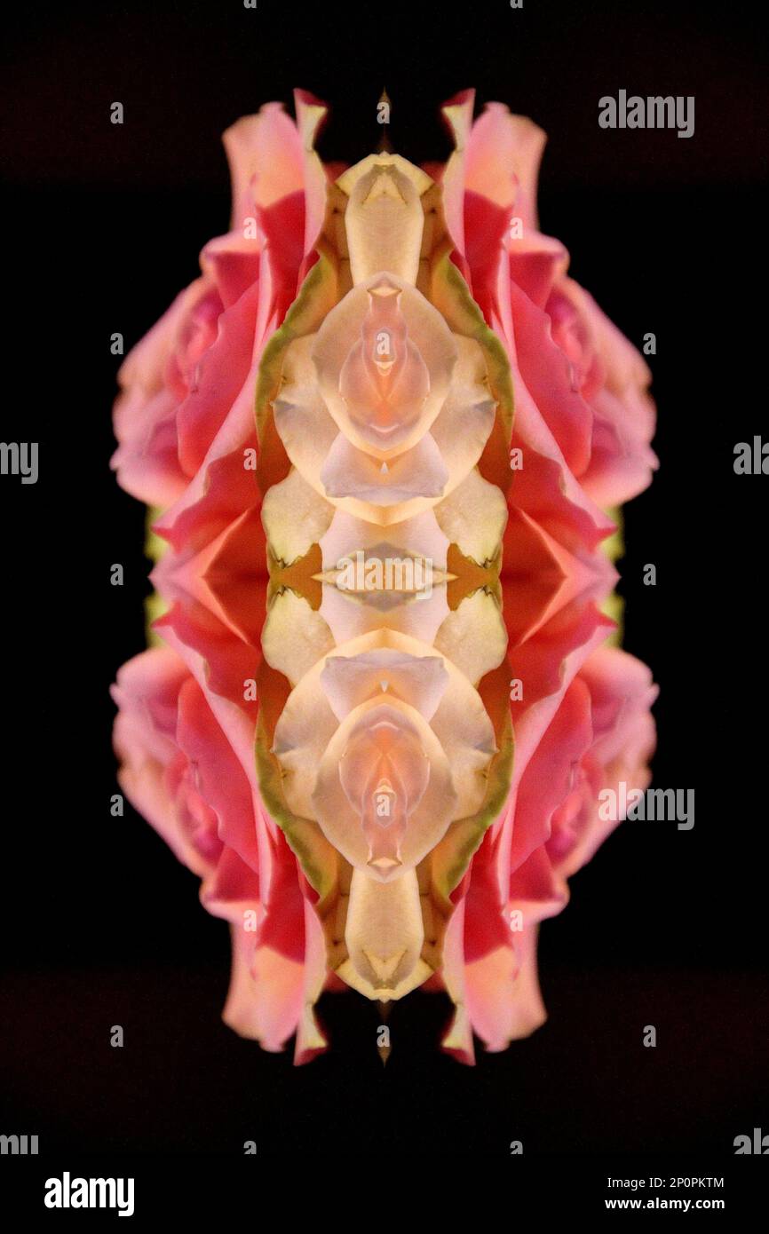 Neon lights art design in romantic Switzerland Interlaken Stock Photo