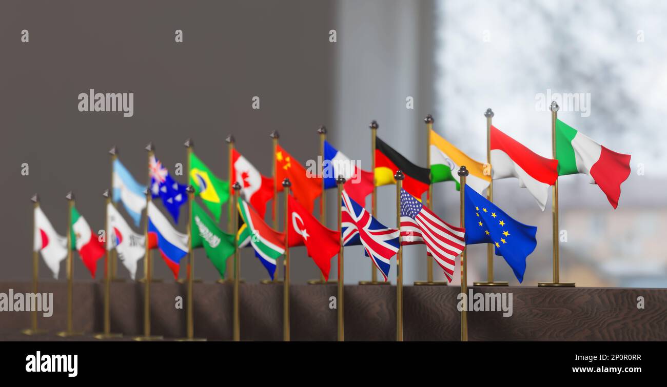 G20 summit, Concept of the G20 summit or meeting, list of countries G20