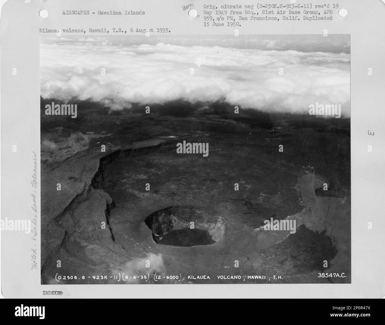Hawaii - Kilauea Volcano, Aerial Photograph Stock Photo - Alamy
