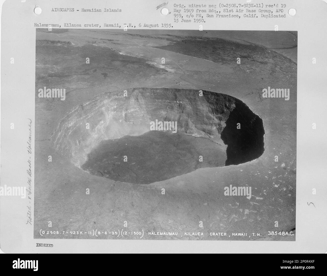 Hawaii - Kilauea Volcano, Aerial Photograph Stock Photo - Alamy