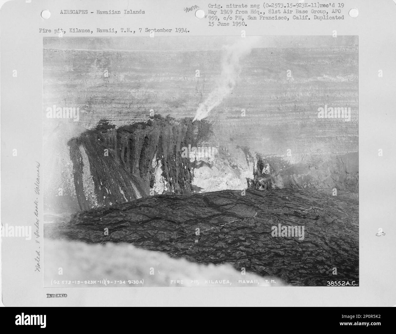Hawaii - Kilauea Volcano, Aerial Photograph Stock Photo - Alamy