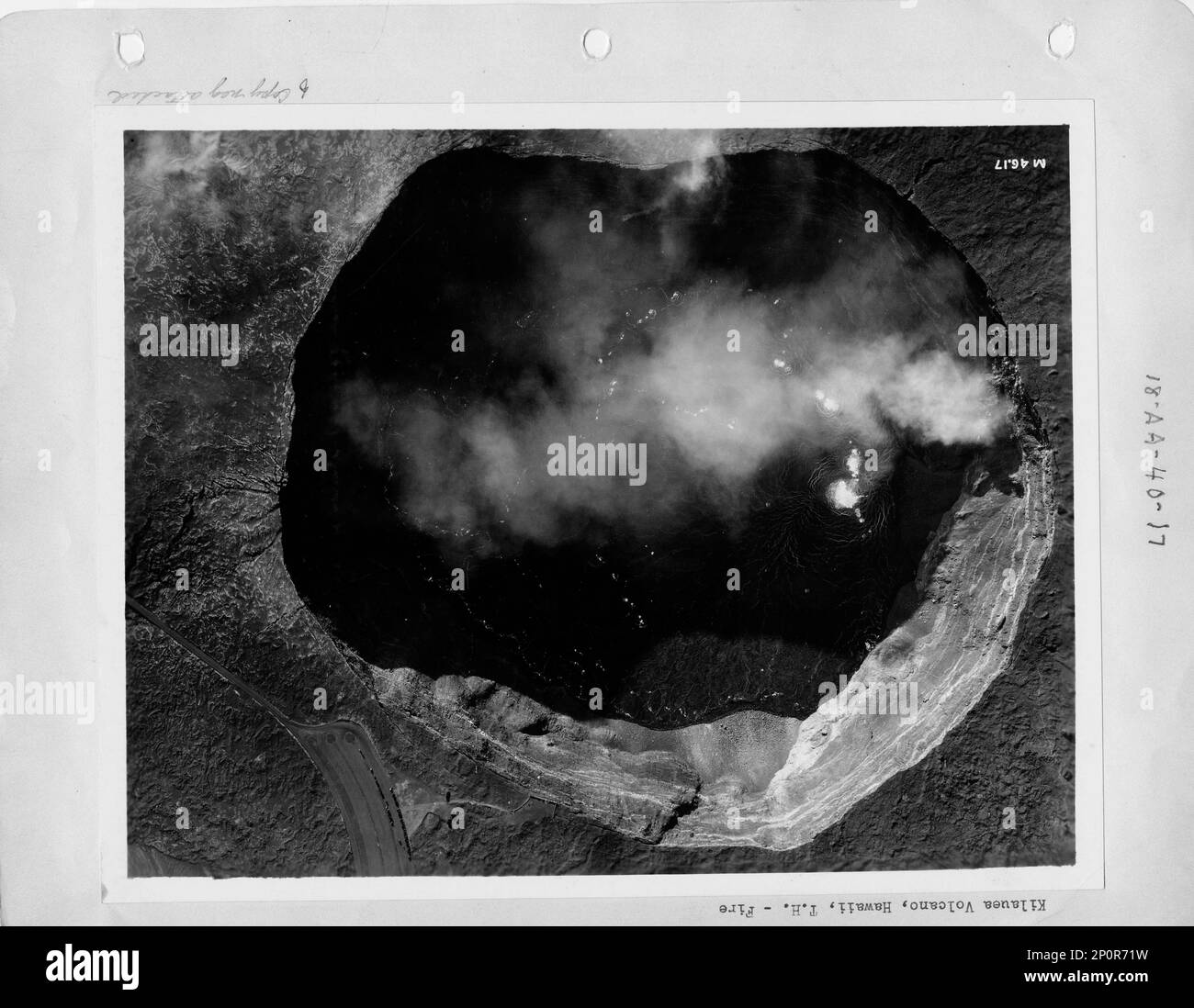 Hawaii - Kilauea Volcano, Aerial Photograph Stock Photo - Alamy