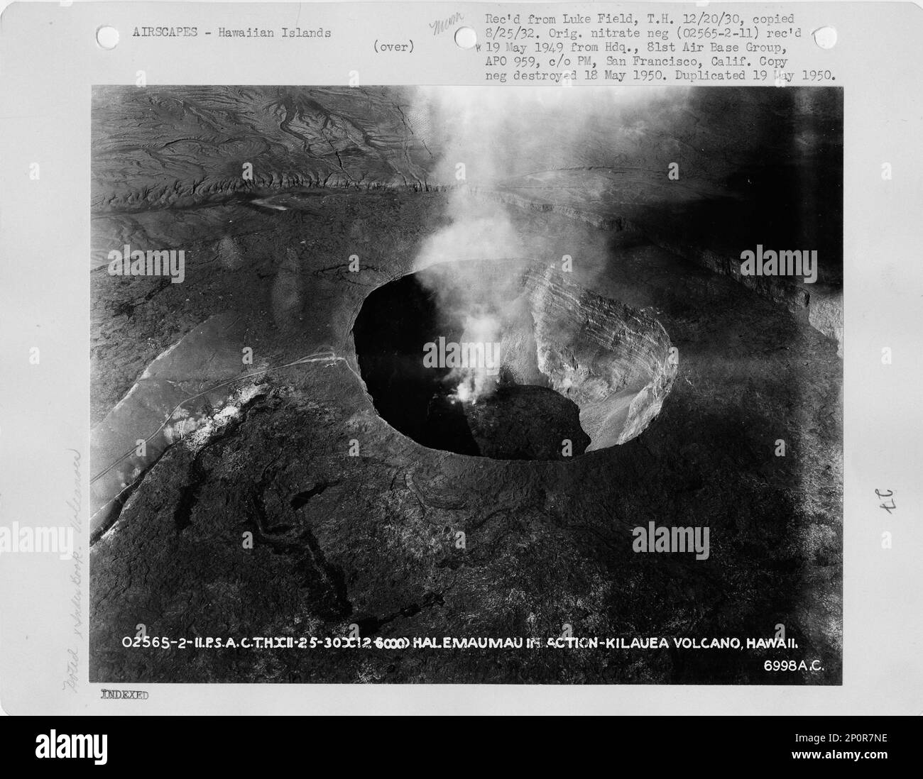 Hawaii - Kilauea Volcano, Aerial Photograph Stock Photo - Alamy