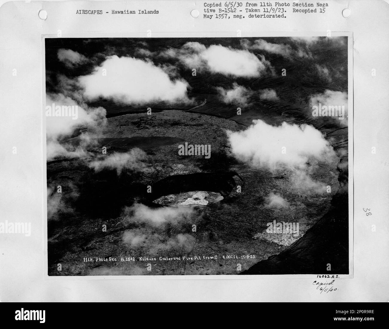 Hawaii - Kilauea Volcano, Aerial Photograph Stock Photo - Alamy