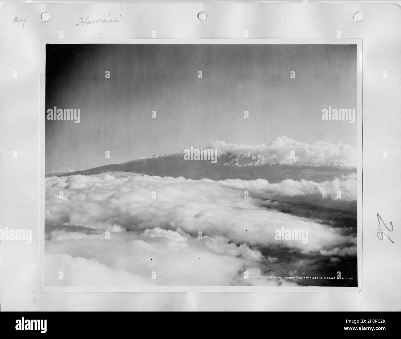 Hawaii Mauna Kea and Mauna Loa, Aerial Photograph Stock Photo Alamy