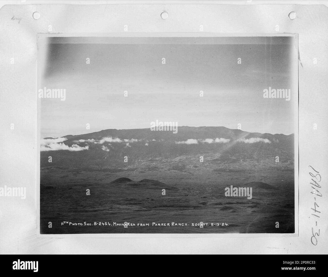 Hawaii Mauna Kea and Mauna Loa, Aerial Photograph Stock Photo Alamy