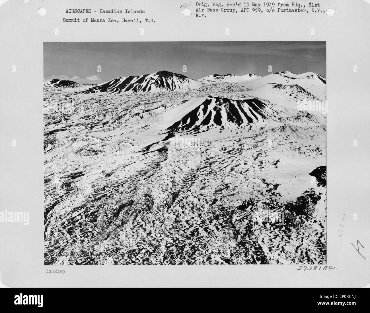 Hawaii Mauna Kea and Mauna Loa, Aerial Photograph Stock Photo Alamy