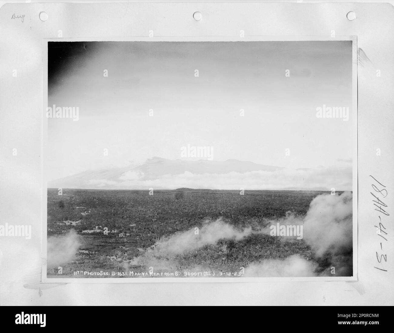 Hawaii Mauna Kea and Mauna Loa, Aerial Photograph Stock Photo Alamy