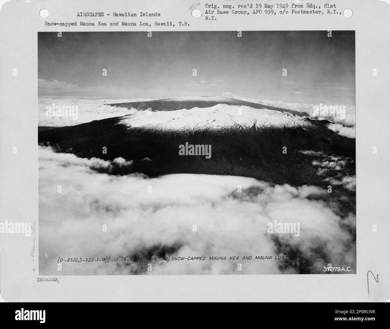 Hawaii Mauna Kea and Mauna Loa, Aerial Photograph Stock Photo Alamy