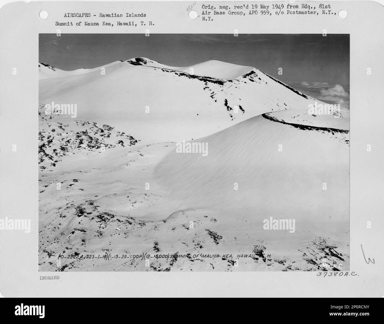 Hawaii Mauna Kea and Mauna Loa, Aerial Photograph Stock Photo Alamy