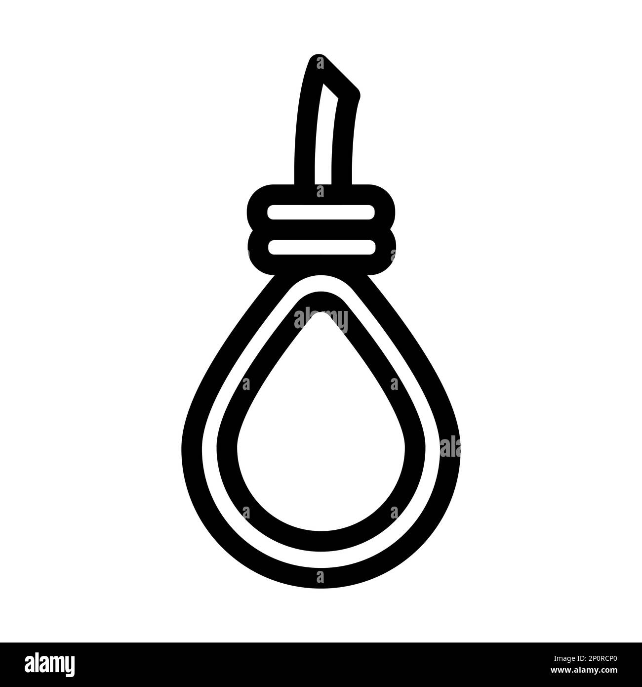 Gallows Vector Thick Line Icon Stock Photo Alamy