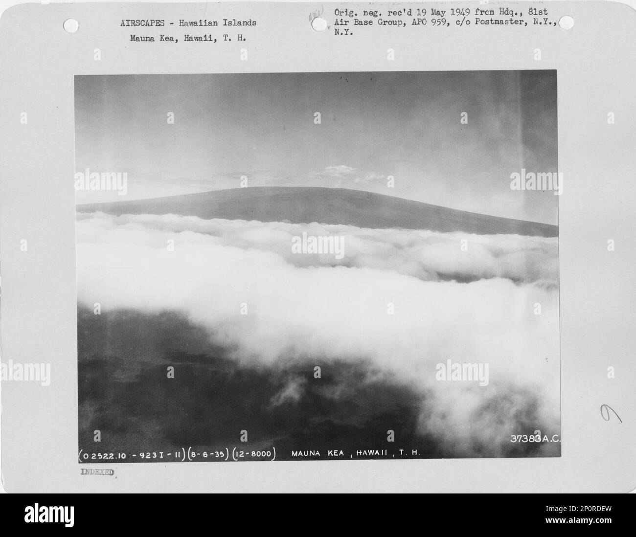 Hawaii Mauna Kea and Mauna Loa, Aerial Photograph Stock Photo Alamy