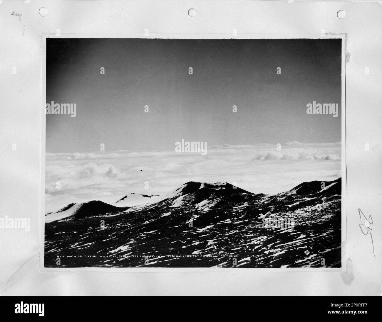 Hawaii Mauna Kea and Mauna Loa, Aerial Photograph Stock Photo Alamy