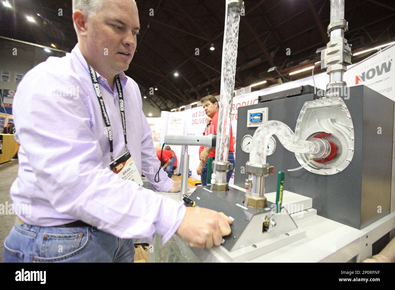 Brian Verdehem induces entrained air into a centrifugal force self