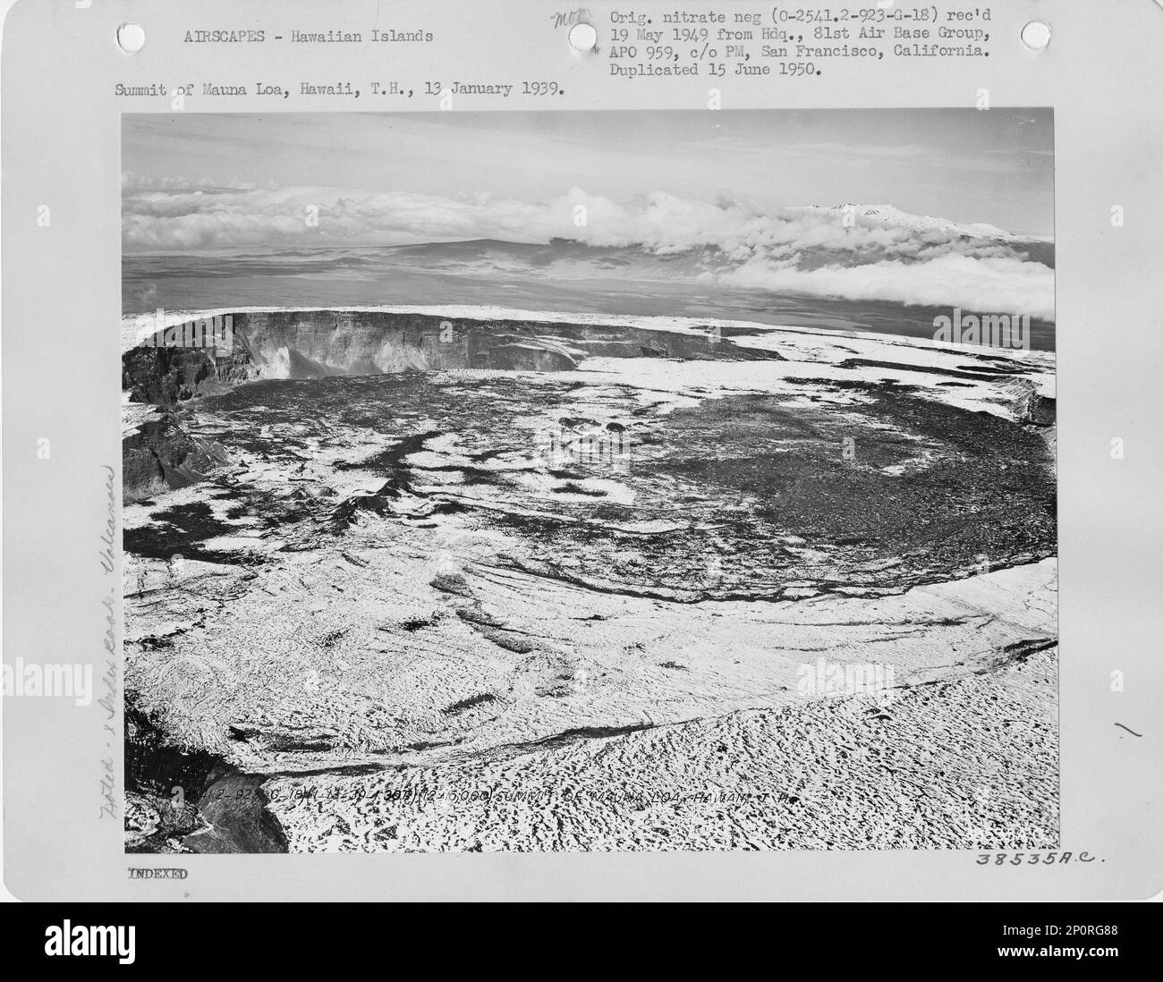 Hawaii Mauna Loa, Aerial Photograph Stock Photo Alamy