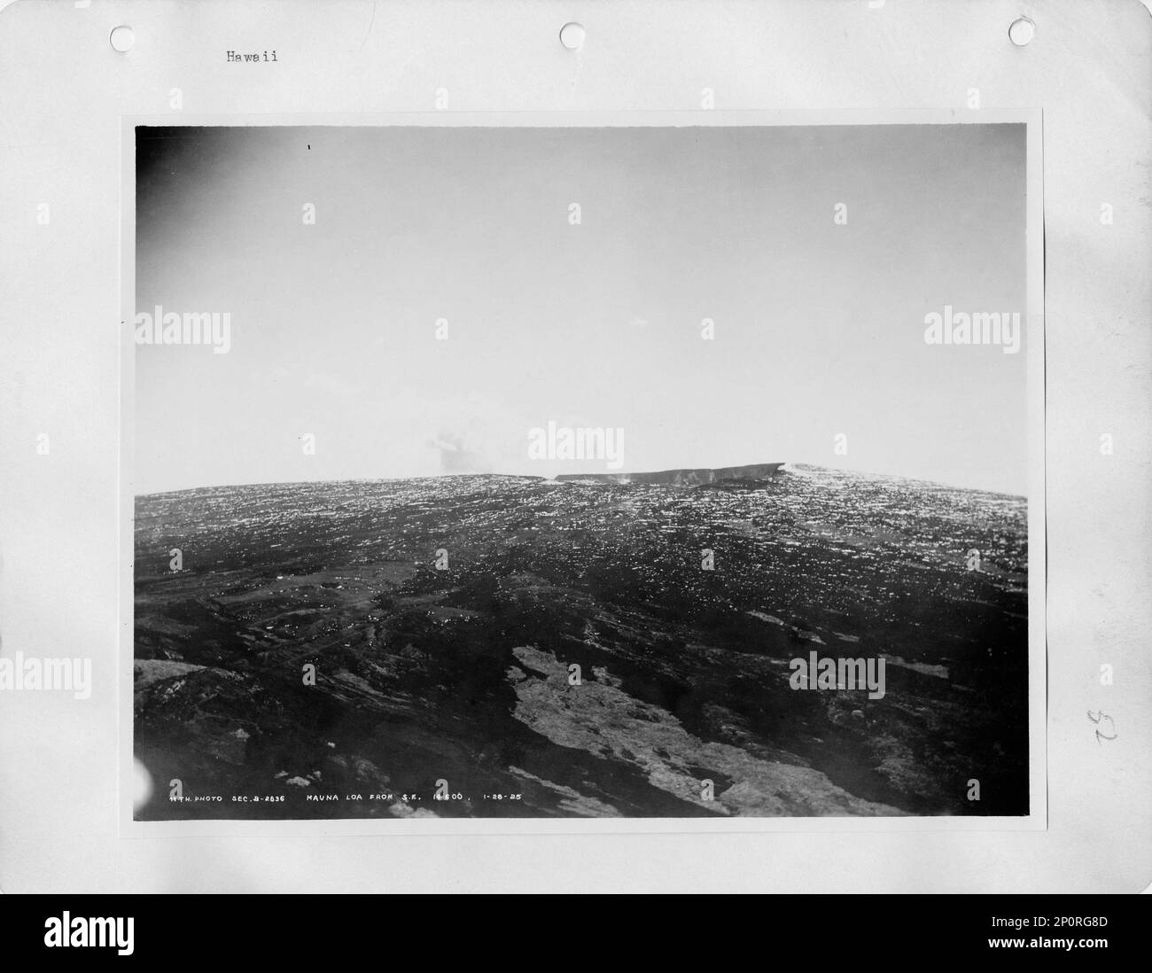 Hawaii Mauna Loa, Aerial Photograph Stock Photo Alamy