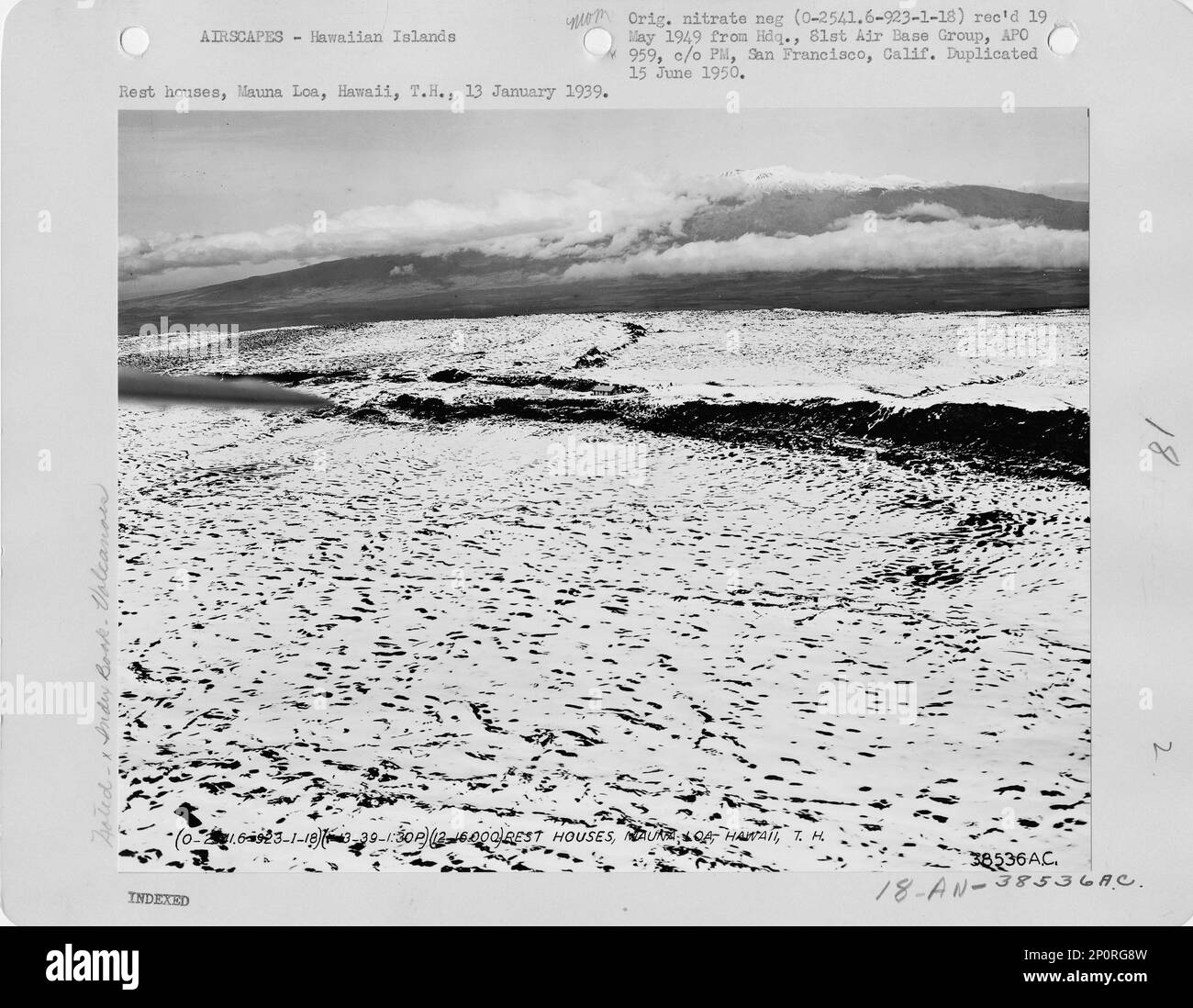 Hawaii Mauna Loa, Aerial Photograph Stock Photo Alamy