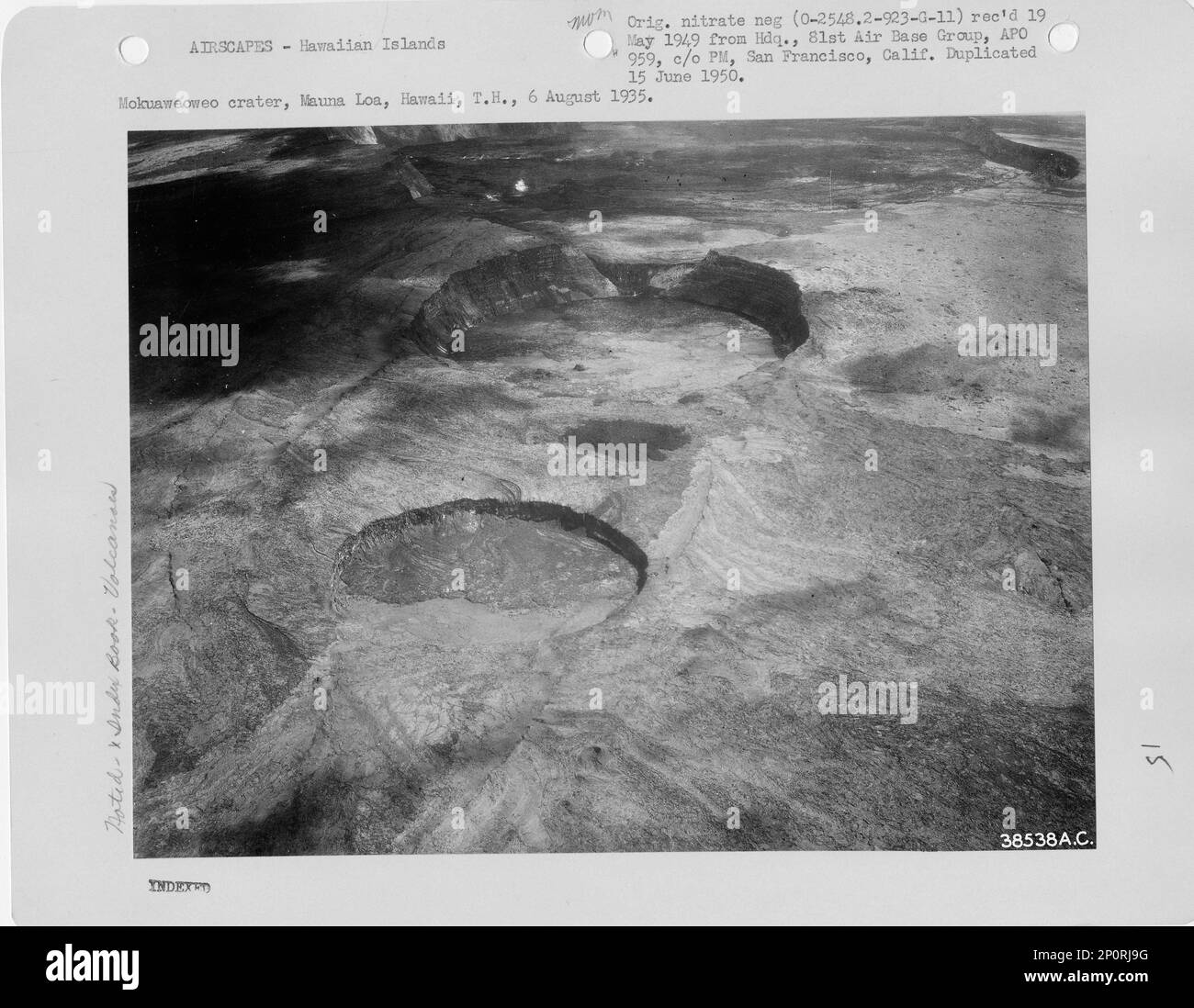 Hawaii Mauna Loa, Aerial Photograph Stock Photo Alamy