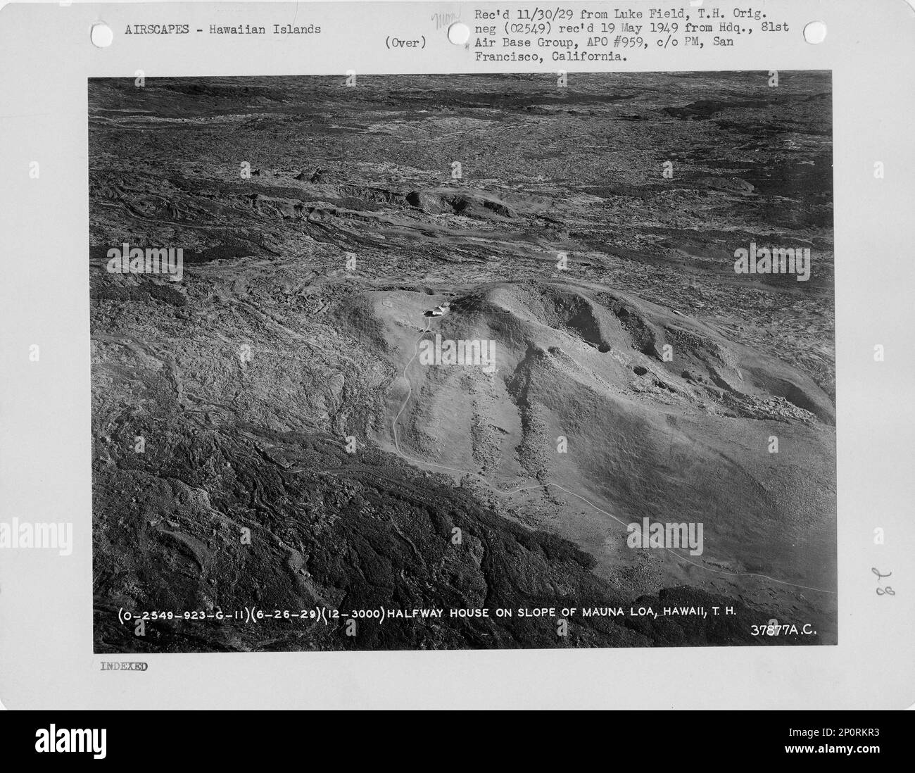 Hawaii Mauna Loa, Aerial Photograph Stock Photo Alamy