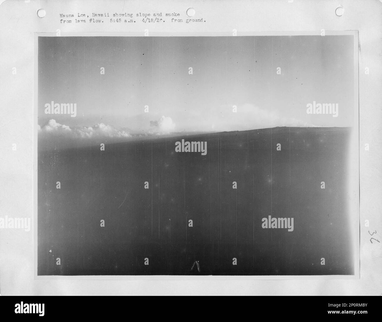 Hawaii Mauna Loa, Aerial Photograph Stock Photo Alamy