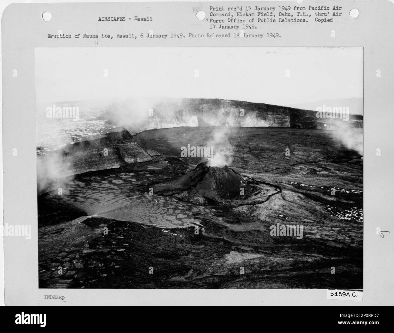 Hawaii Mauna Loa, Aerial Photograph Stock Photo Alamy