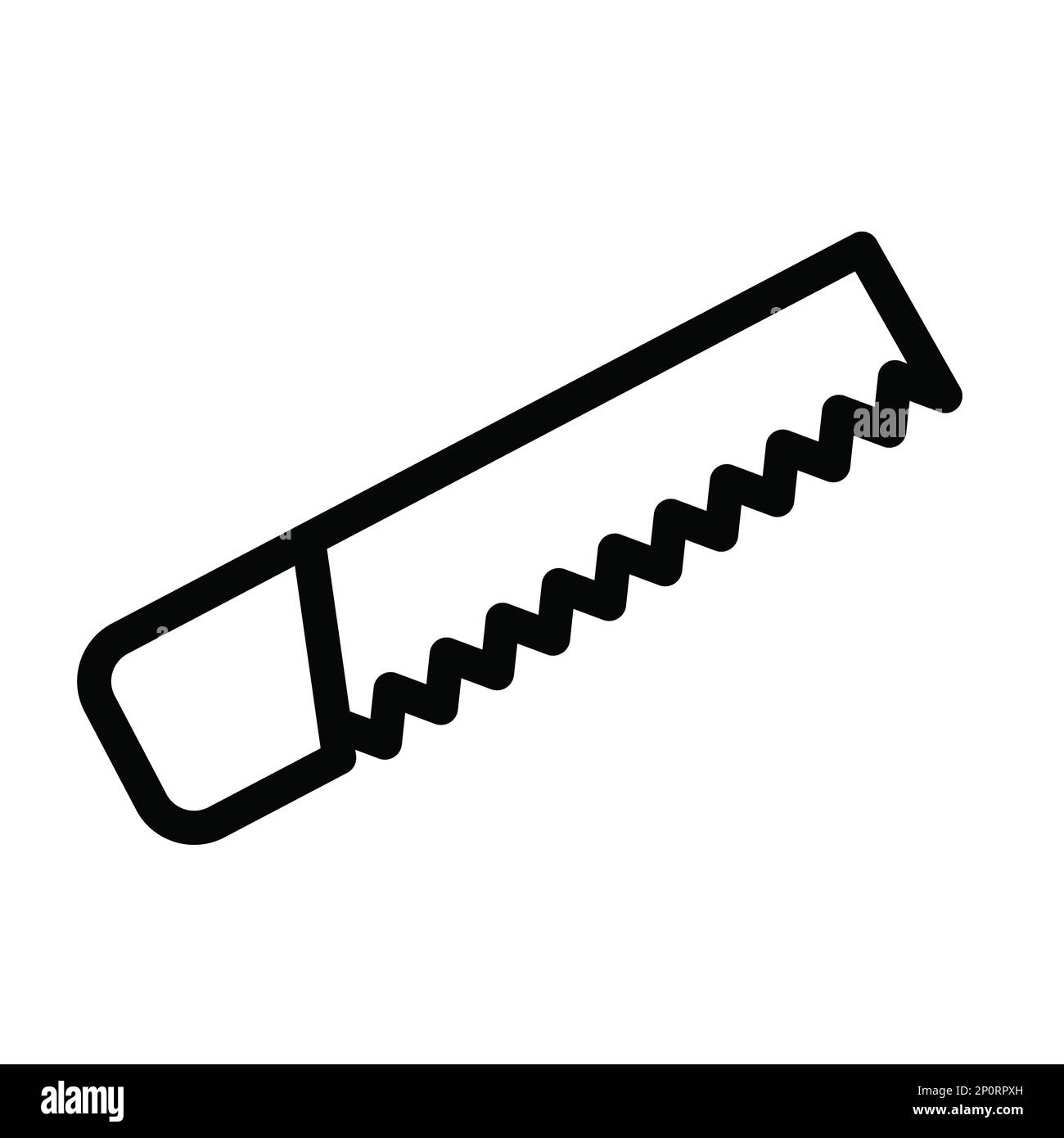 Saw Vector Thick Line Icon For Personal And Commercial Use Stock Photo ...