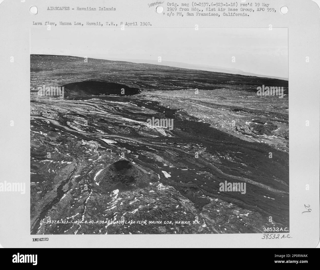 Hawaii Mauna Loa, Aerial Photograph Stock Photo Alamy