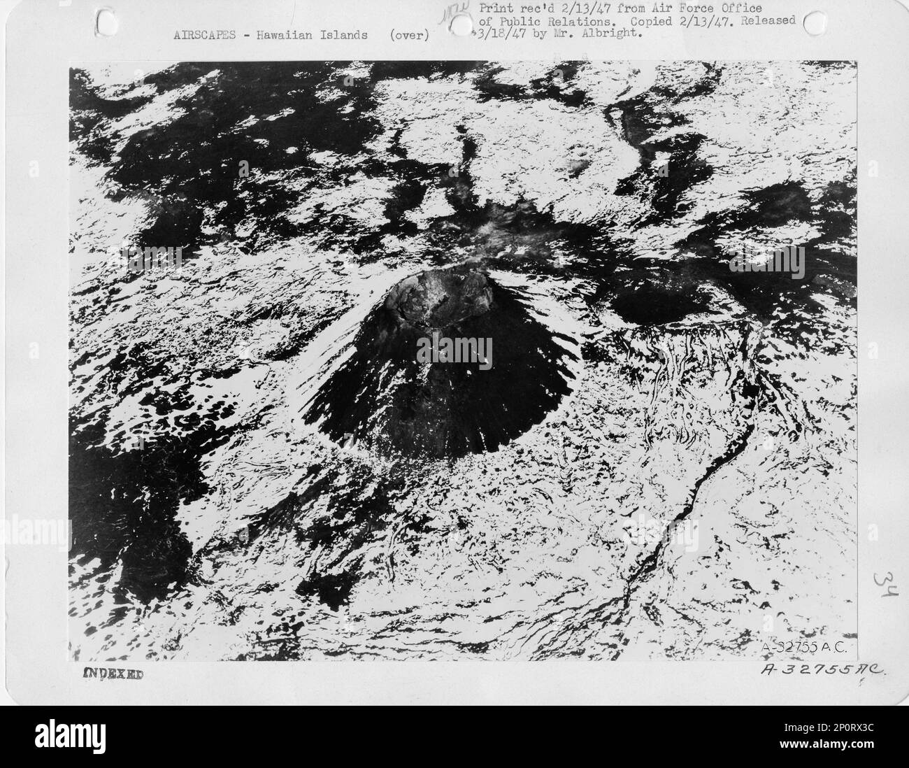 Hawaii Mauna Loa, Aerial Photograph Stock Photo Alamy