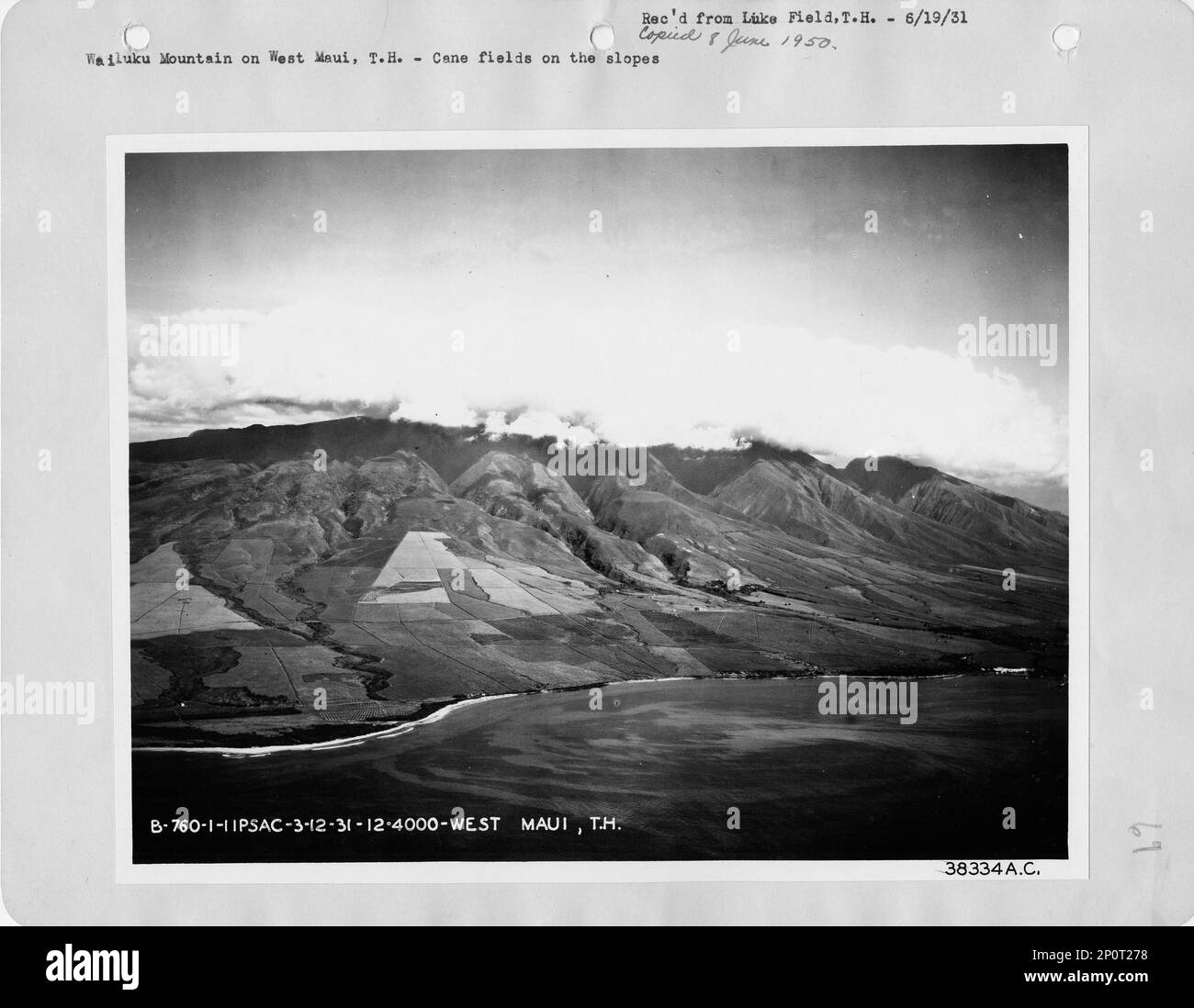 Maui hawaii aerial Black and White Stock Photos & Images - Alamy