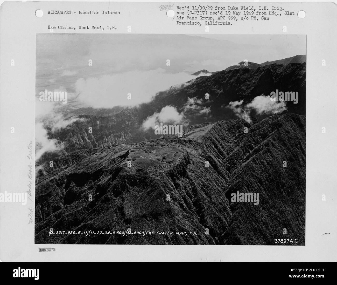 Maui hawaii aerial Black and White Stock Photos & Images - Alamy