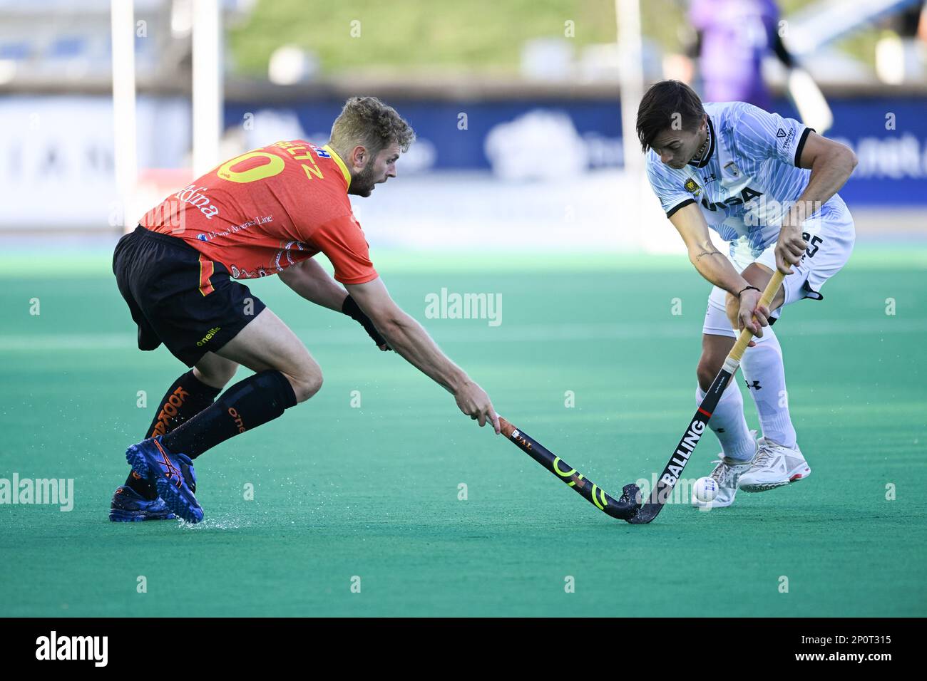 Hobart, Australia. 03rd Mar, 2023. Joshua Beltz (L) of Australia