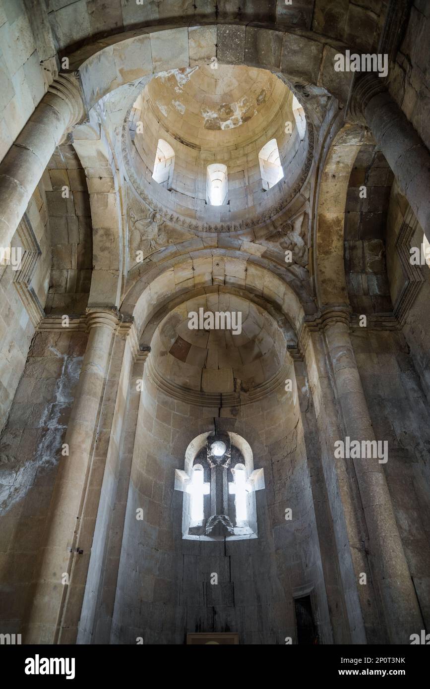 Interior of Surb Astvatsatsin Church (1321) near Areni village in Vayots Dzor province, Armenia Stock Photo