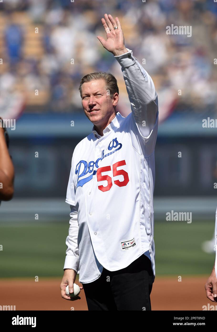 Orel Hershiser Game Worn Jersey Card